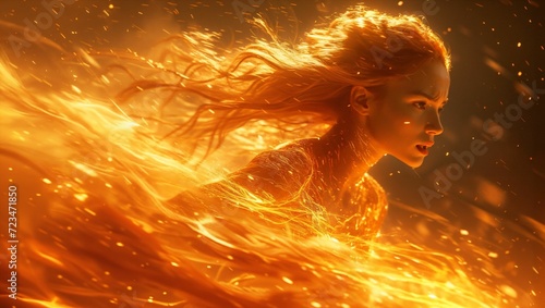 Humans with supernatural powers, fire element