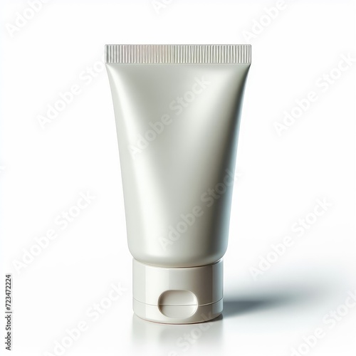 cosmetic cream tube isolated on white background