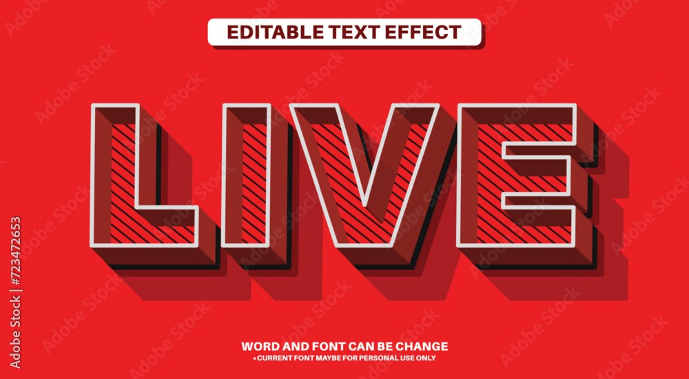 Stylist 3D Fully Editable Text Effect - Live