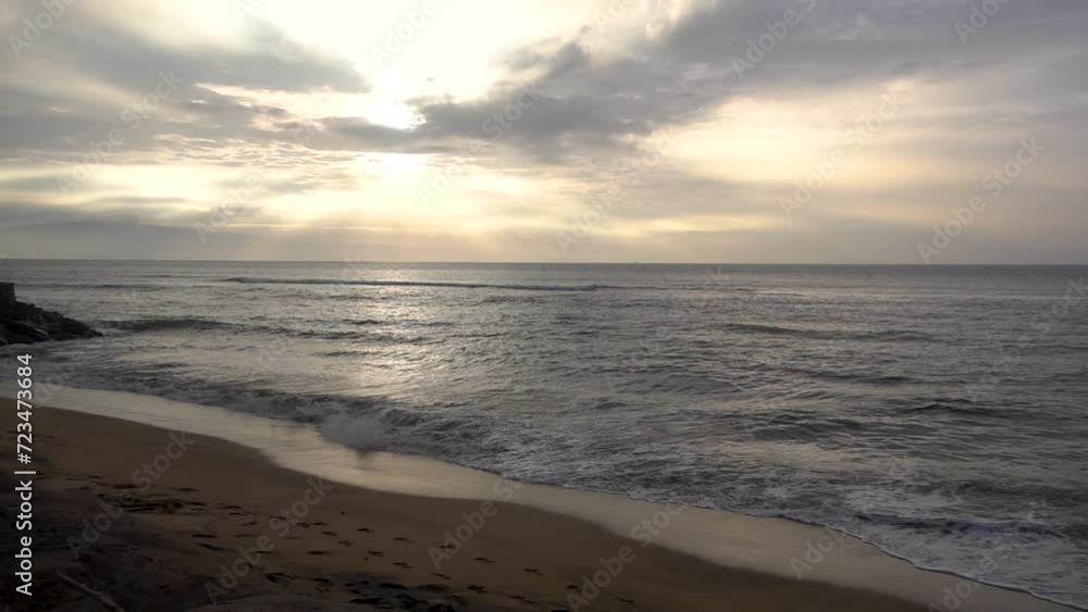 Blue Ocean Water in Slow Motion Blue Ocean Water in Slow Motion