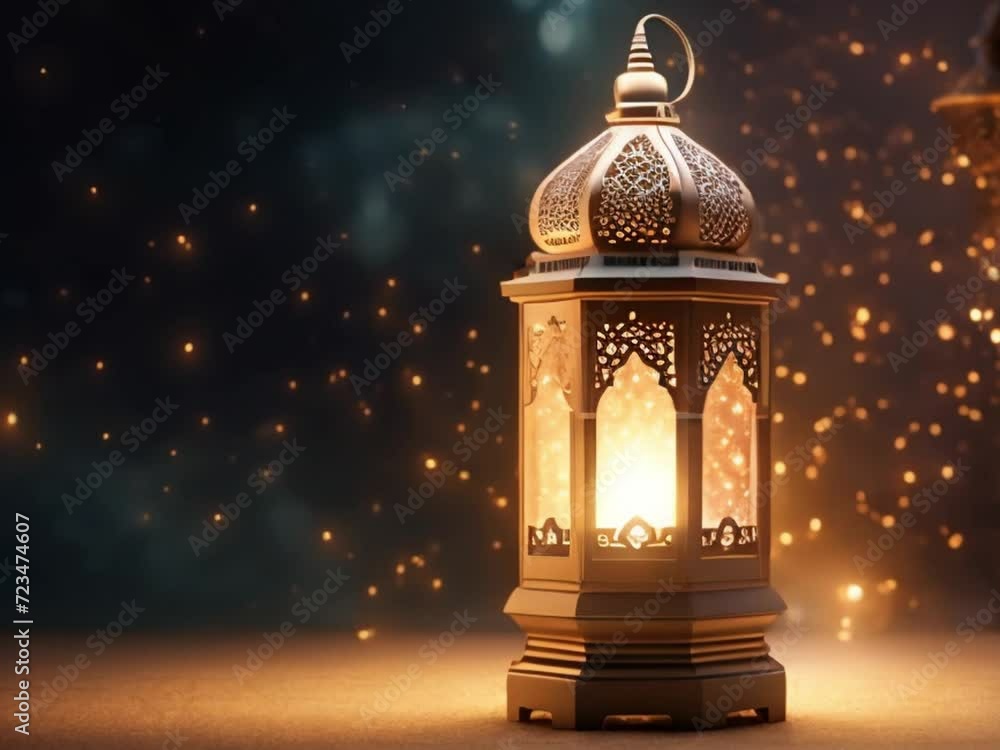 3d luxury islamic lantern, Ramadan Kareem , eid mubarak 3d luxury islamic lantern, Ramadan Kareem , eid mubarak