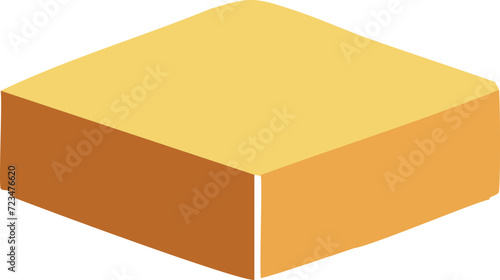 Box yellow vector