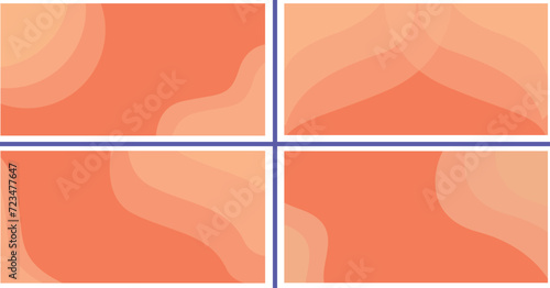Minimal geometric Abstract red wave background. Dynamic shapes composition. Modern template design for covers, brochures, web and banners design 