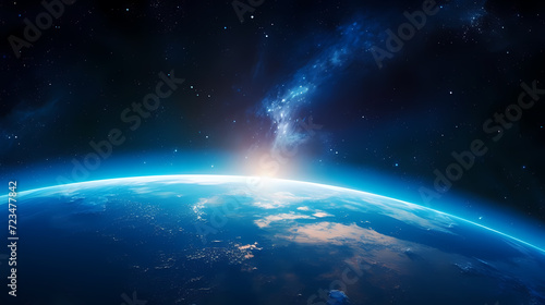 Admire our beautiful Earth from the vastness of space © jiejie