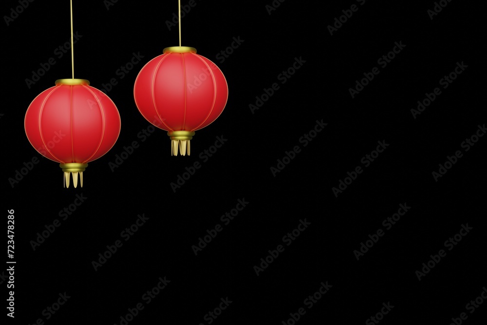 Obraz premium chinese lantern in the night