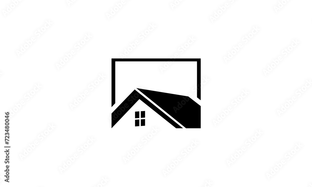 house icon on white house icon on white