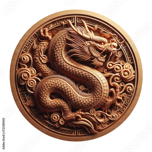 the Chinese New Year with Dragon Icon and symbol in Chinese culture