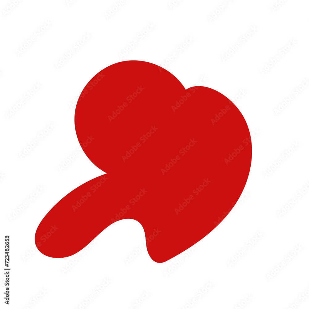 Red abstract shape vector Red abstract shape vector