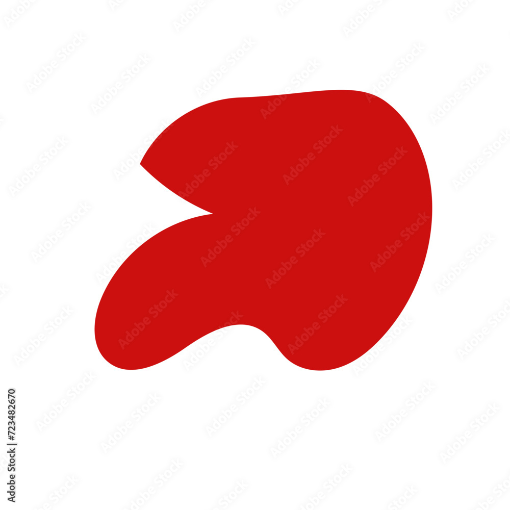 Red abstract shape vector Red abstract shape vector