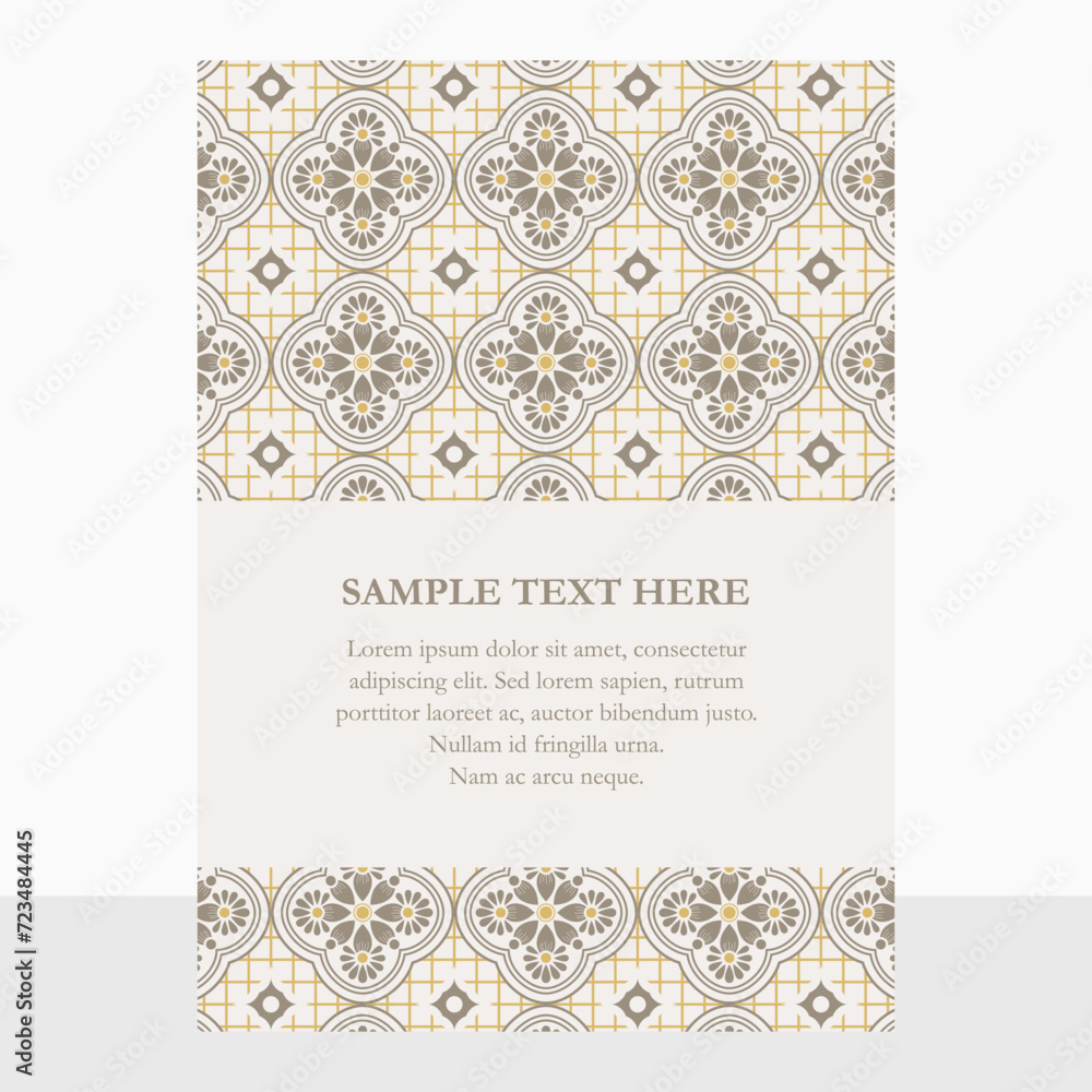 Arch Amalfi Tile Mediterranean Wedding Invitation