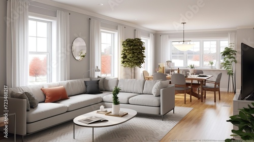 Aesthetic interior of modern elegant living room  © Faisal