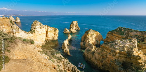 Stunning views of hidden coves, beaches, and rock formations in Lagos, Portugal