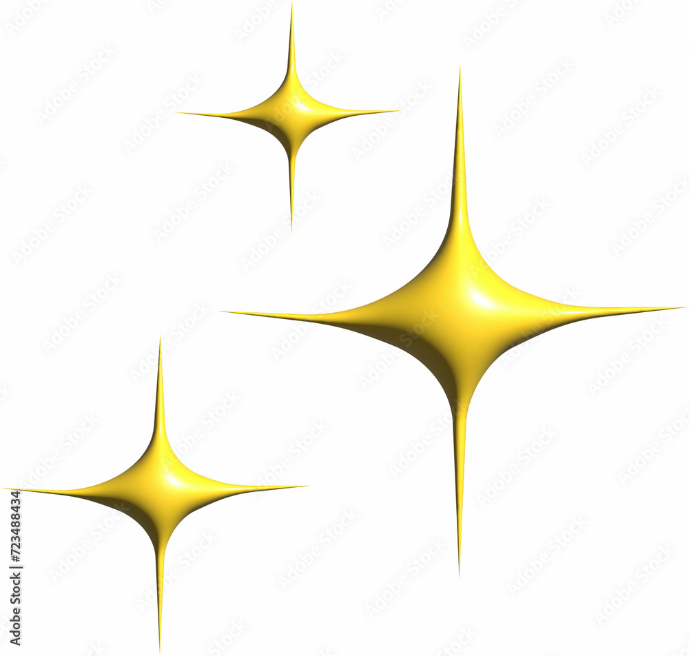 Obraz premium Illustration Of Image Decor Element Yellow Color