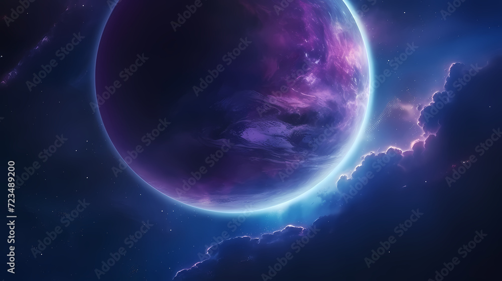 Obraz premium Space background, cosmic science astronomy background