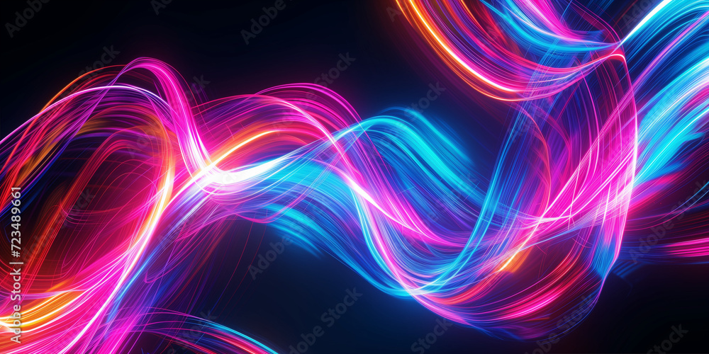 Electric wave patterns in motion