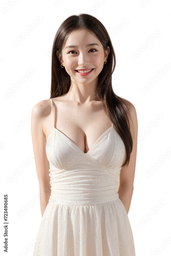 Asian sexy woman on transparent background Asian sexy woman on transparent background