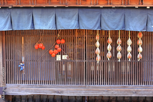 Tsumago-juku a Rustic stop on a feudal-era route at Azuma, Nagiso, Kiso District, Nagano, Japan