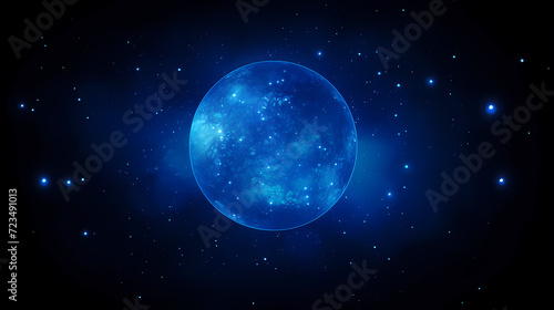 Galaxy nebula background in space, 3D illustration of nebulae in the universe