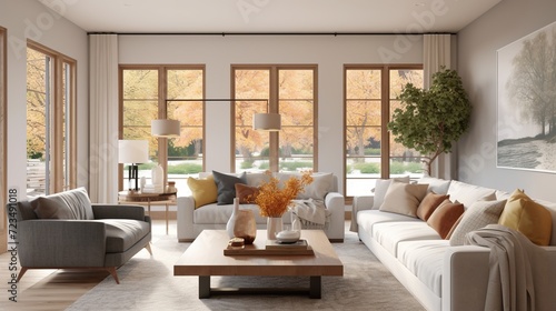 Modern luxury living room interior design 