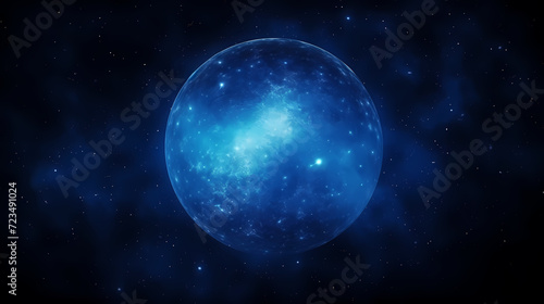 Galaxy nebula background in space, 3D illustration of nebulae in the universe © jiejie
