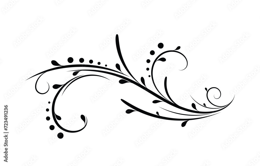 Floral element design vector illustration. Floral element design vector illustration.
