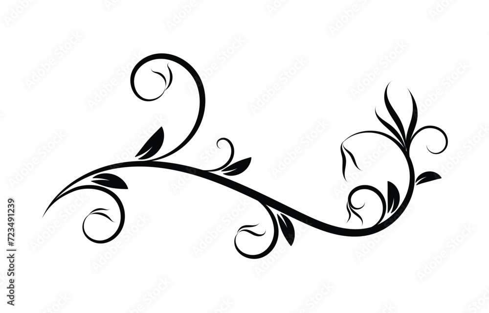 Floral element design vector illustration. Floral element design vector illustration.