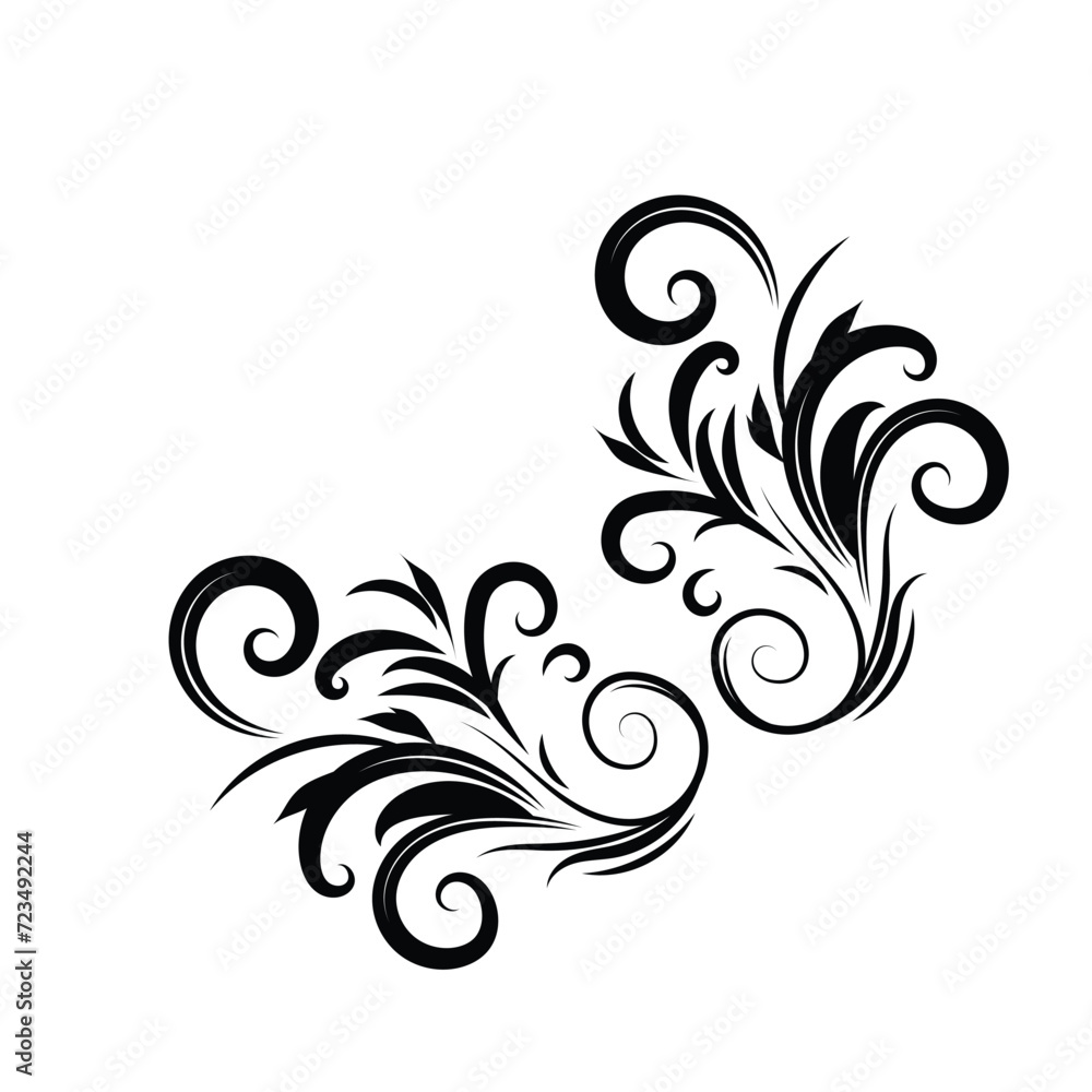 floral ornament vector design illustration isolated
