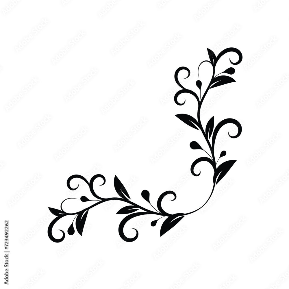 floral ornament vector design illustration isolated floral ornament vector design illustration isolated