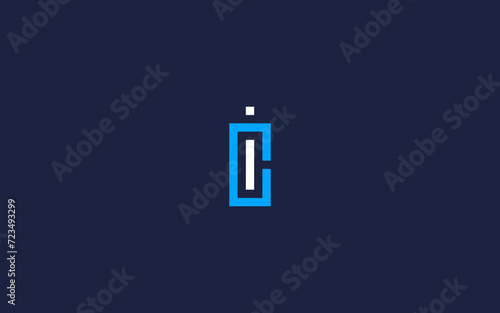 letter ci or ic logo icon design vector design template inspiration