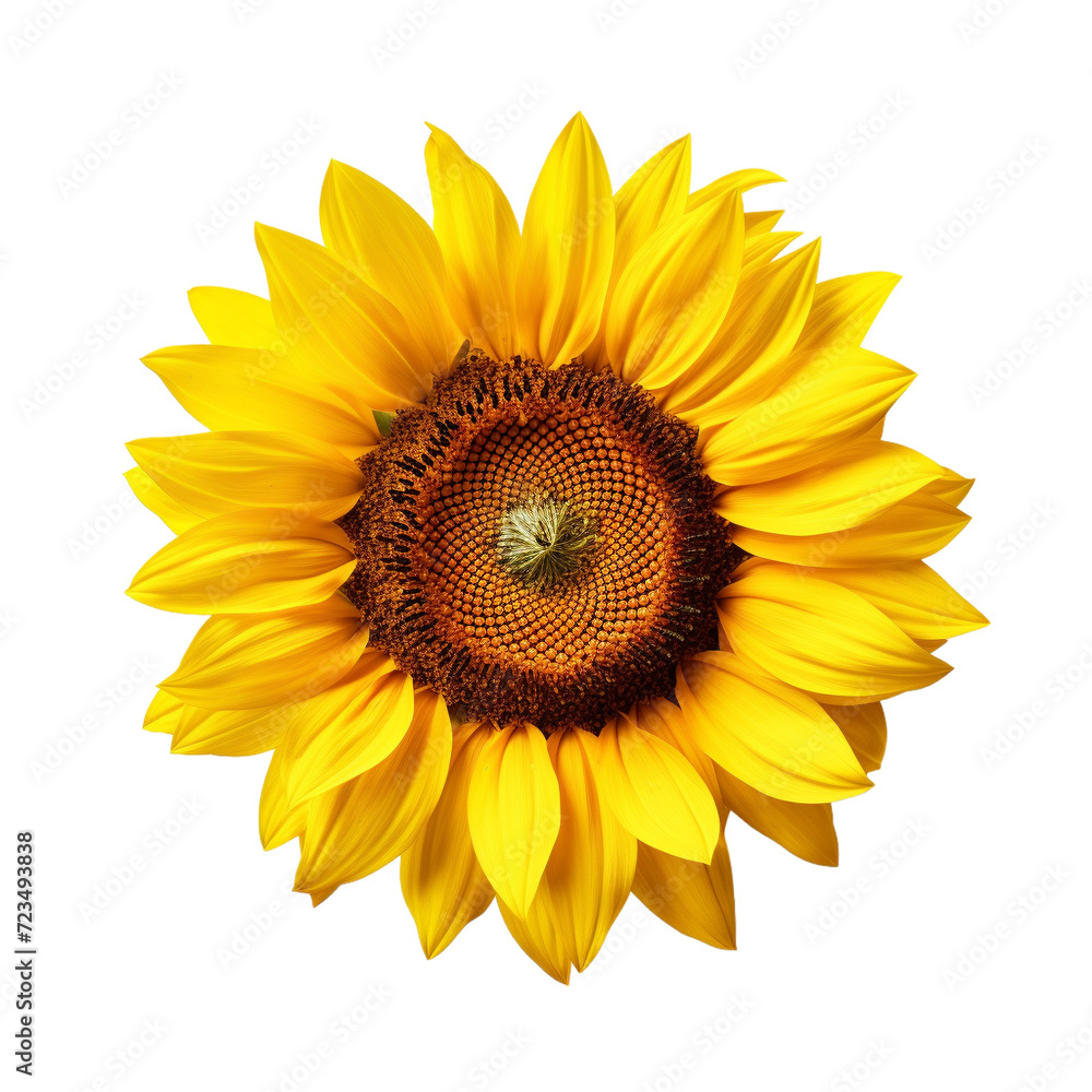 Fototapeta premium sunflower isolated on white