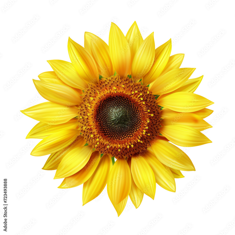 Fototapeta premium sunflower isolated on white background