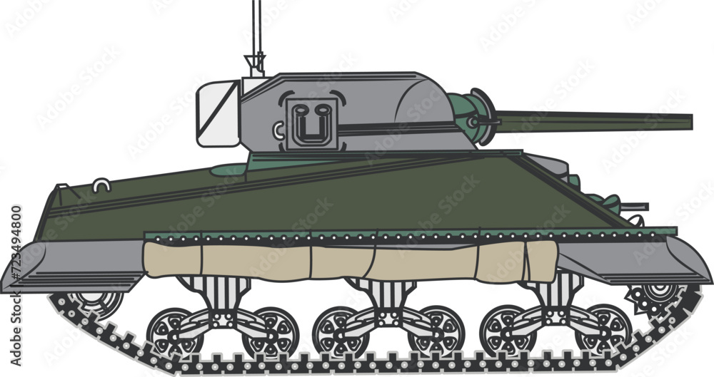 Obraz premium 戦車(tank)(eps)