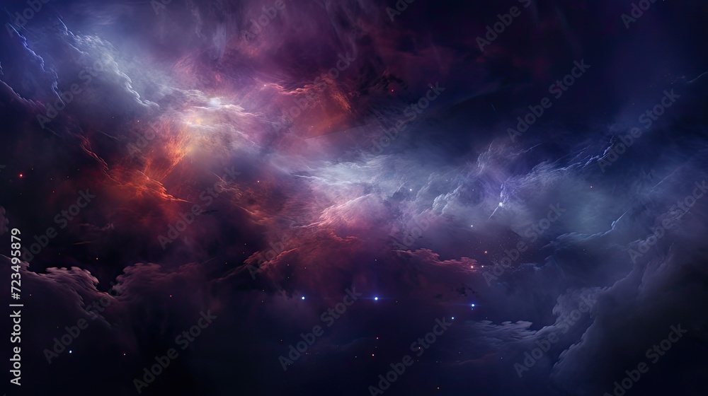 Abstract Nebula Backgrounds, Generative AI