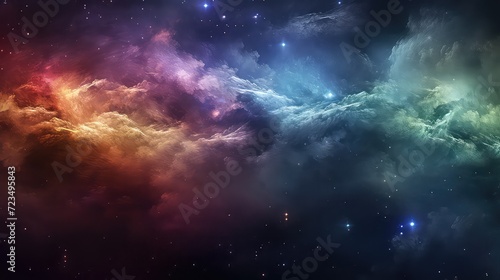 Abstract Nebula Backgrounds  Generative AI