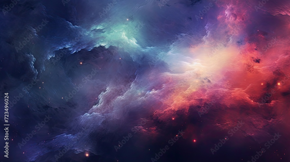 Fototapeta premium Abstract Nebula Backgrounds, Generative AI