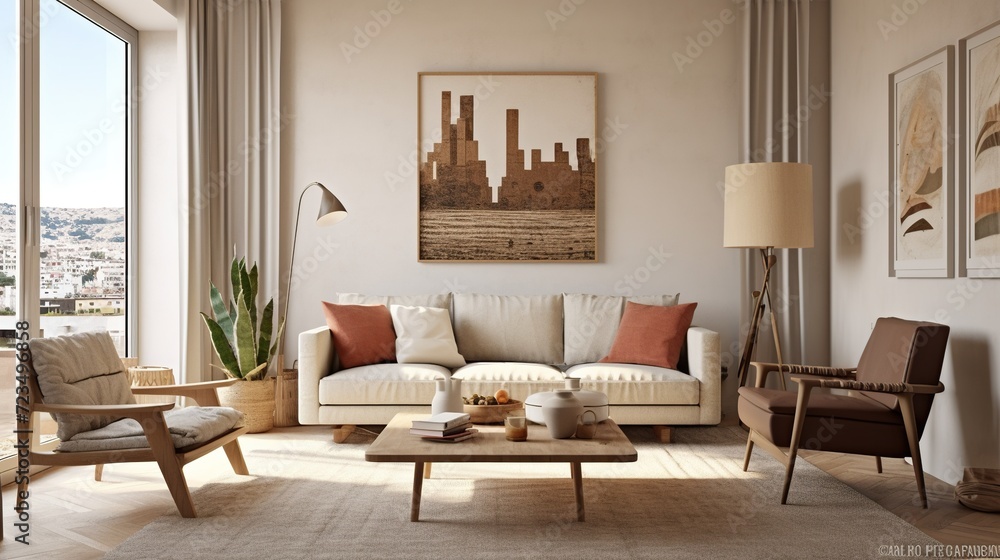 Modern luxury living room interior inspired by elegant palette Modern luxury living room interior inspired by elegant palette