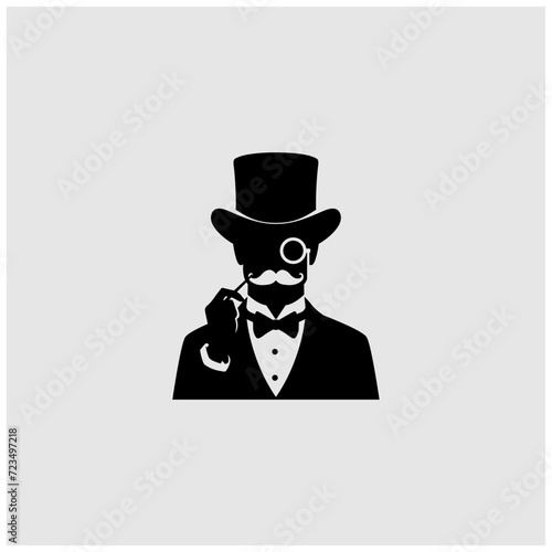 man suit mustache svg png top hat tuxedo 