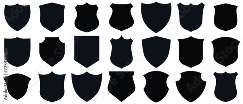 Shield icons set. Protect shield vector