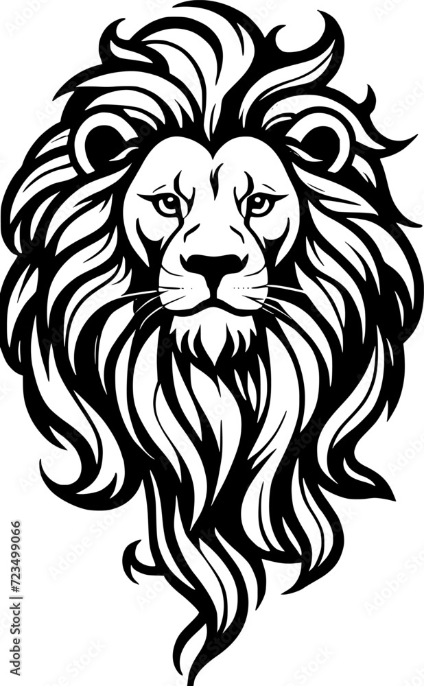 lion head cartoon