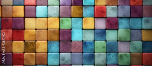 Colorful ceramic tile floor background