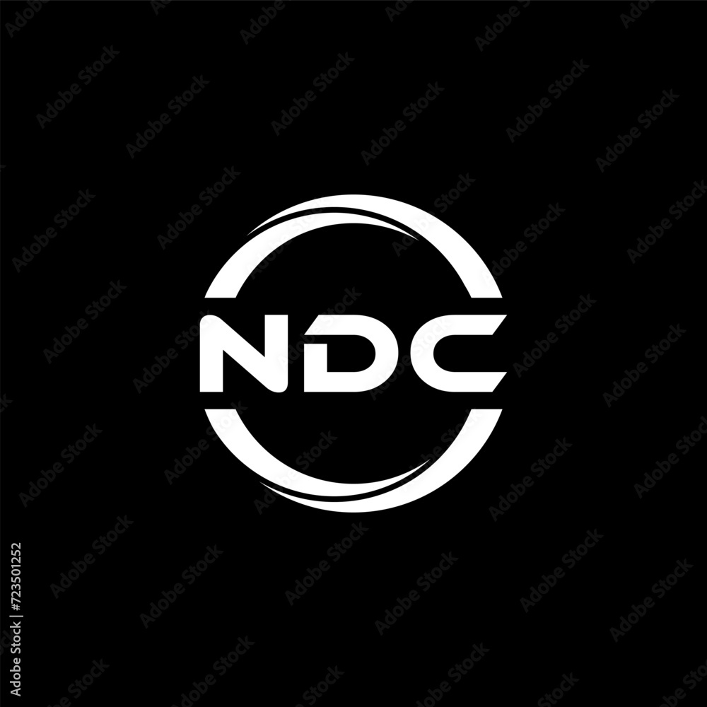 NDC letter logo design with black background in illustrator, cube logo, vector logo, modern alphabet font overlap style. calligraphy designs for logo, Poster, Invitation, etc. NDC letter logo design with black background in illustrator, cube logo, vector logo, modern alphabet font overlap style. calligraphy designs for logo, Poster, Invitation, etc.