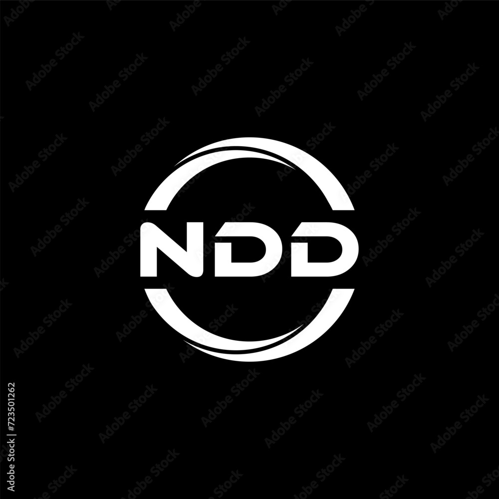 NDD letter logo design with black background in illustrator, cube logo, vector logo, modern alphabet font overlap style. calligraphy designs for logo, Poster, Invitation, etc. NDD letter logo design with black background in illustrator, cube logo, vector logo, modern alphabet font overlap style. calligraphy designs for logo, Poster, Invitation, etc.