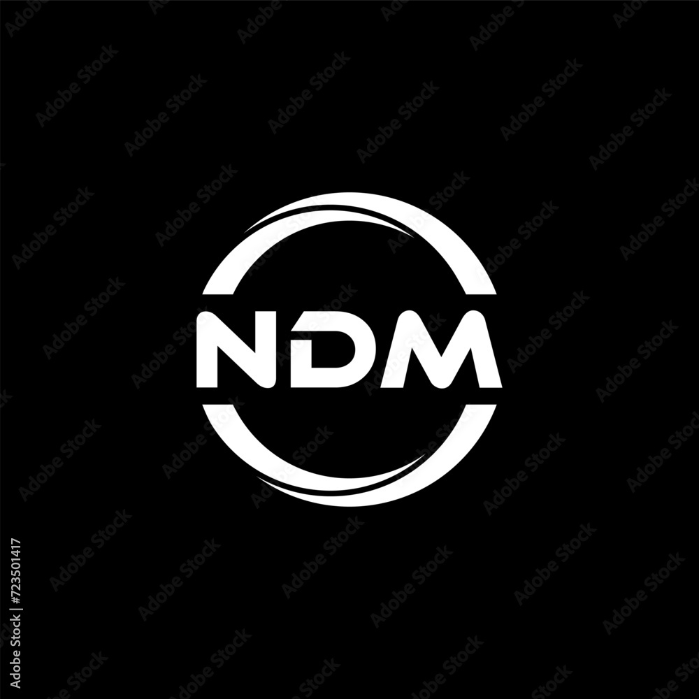NDM letter logo design with black background in illustrator, cube logo, vector logo, modern alphabet font overlap style. calligraphy designs for logo, Poster, Invitation, etc. NDM letter logo design with black background in illustrator, cube logo, vector logo, modern alphabet font overlap style. calligraphy designs for logo, Poster, Invitation, etc.