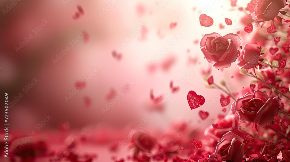 Beautiful Valentine Themed Background, Generative AI Beautiful Valentine Themed Background, Generative AI