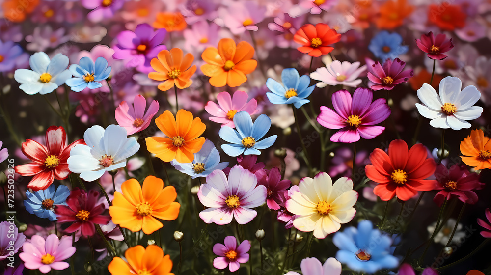 Seamless flower background, colorful flower background Seamless flower background, colorful flower background