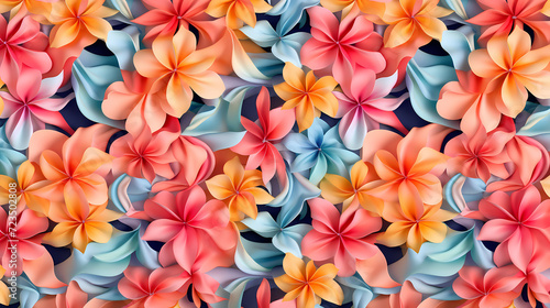 Seamless flower background, colorful flower background