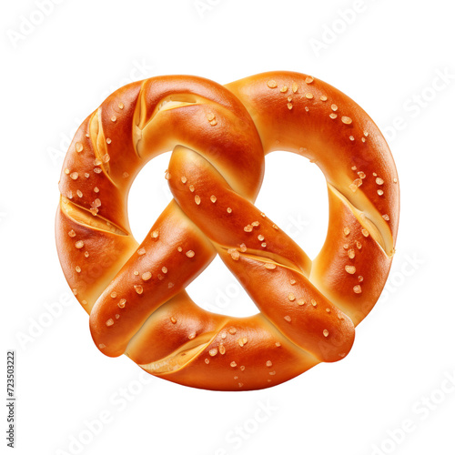 pretzel isolated on white background © Anum