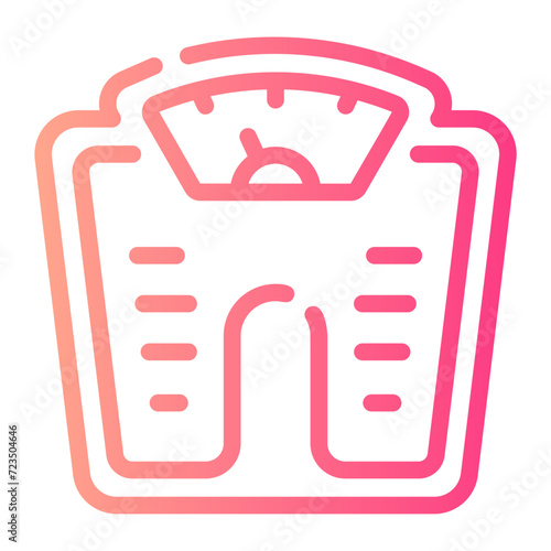 weighing machine Gradient icon