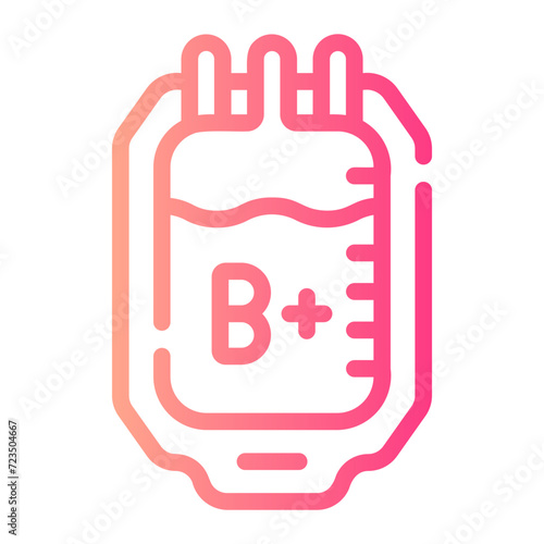blood bag Gradient icon