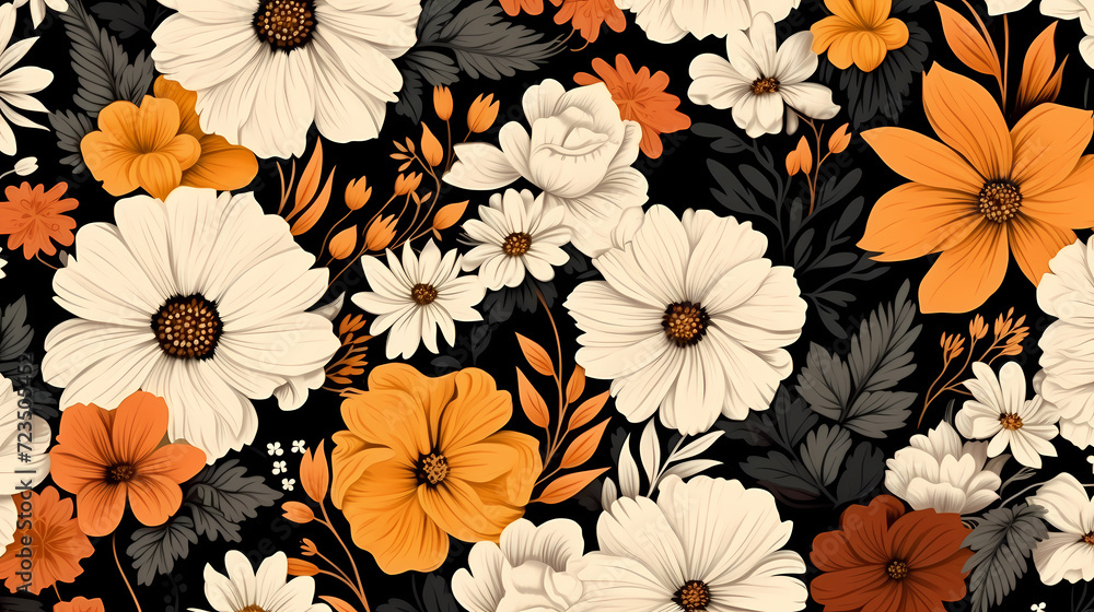 Colorful flowers background, spring season concept Colorful flowers background, spring season concept